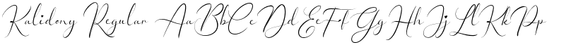 Kalidony Regular font