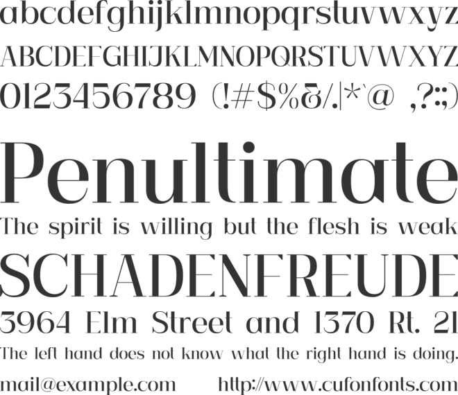 Garetra Demo font preview