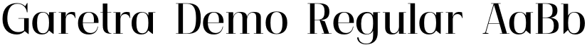 Garetra Demo Regular font