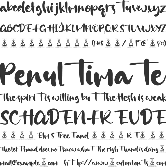 Grissham font preview