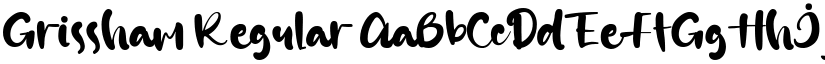Grissham Regular font