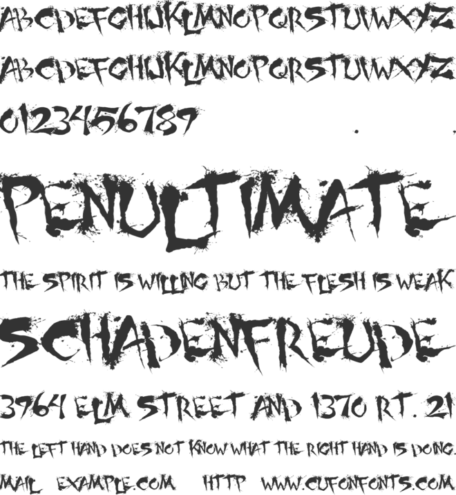 Shoguns Clan font preview