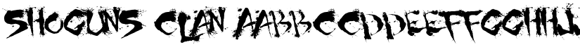 Shoguns Clan font
