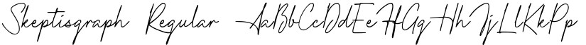 Skeptisgraph Regular font