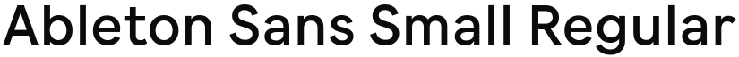Ableton Sans font download