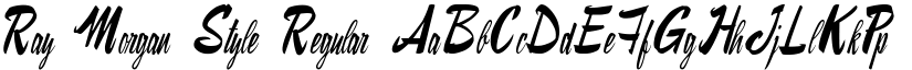 Ray Morgan Style Regular font