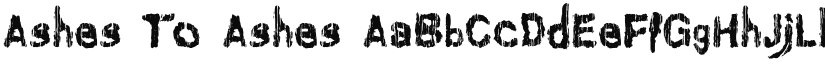Ashes To Ashes font download