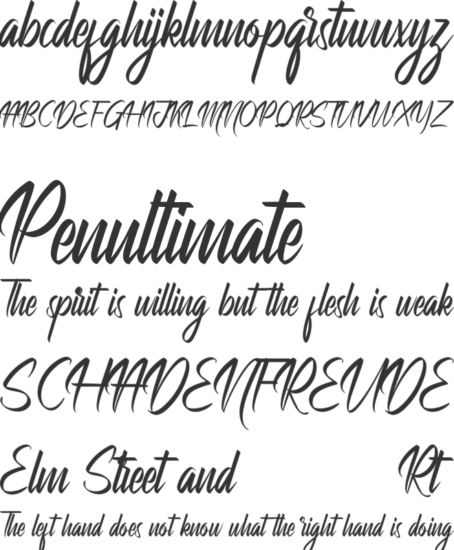 Mailboxing Demo font preview