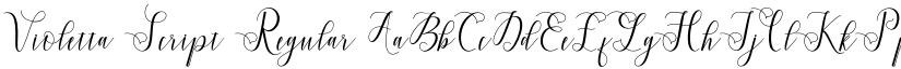 Violetta Script Regular font