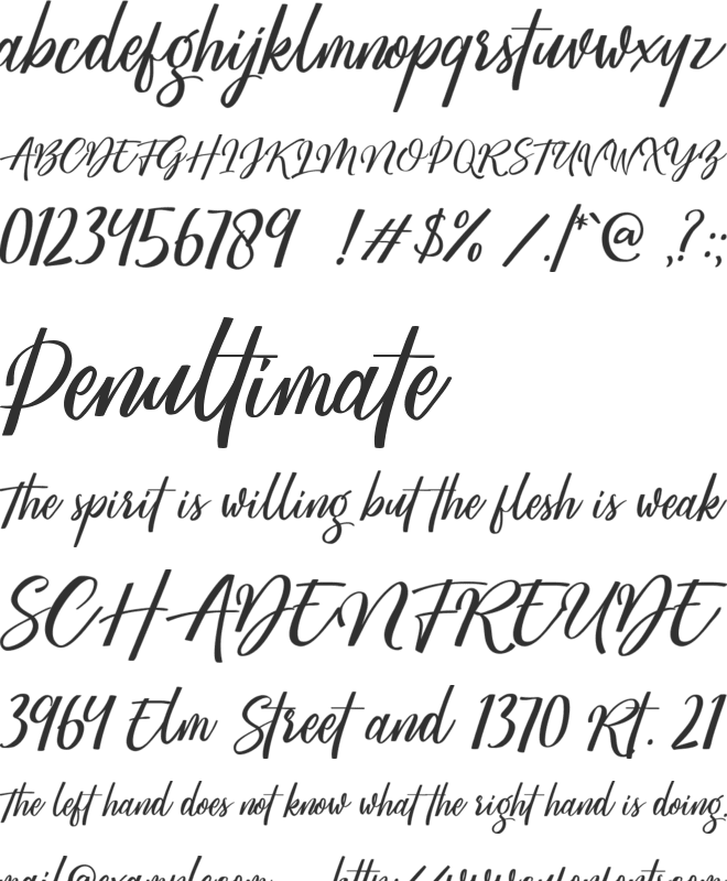 Megattor DEMO font preview