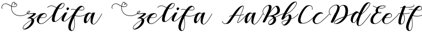 Zelifa Zelifa font