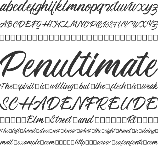 Vabeulit Font font preview