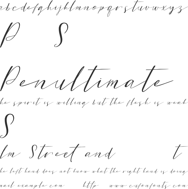 Sweet Patterson DEMO font preview