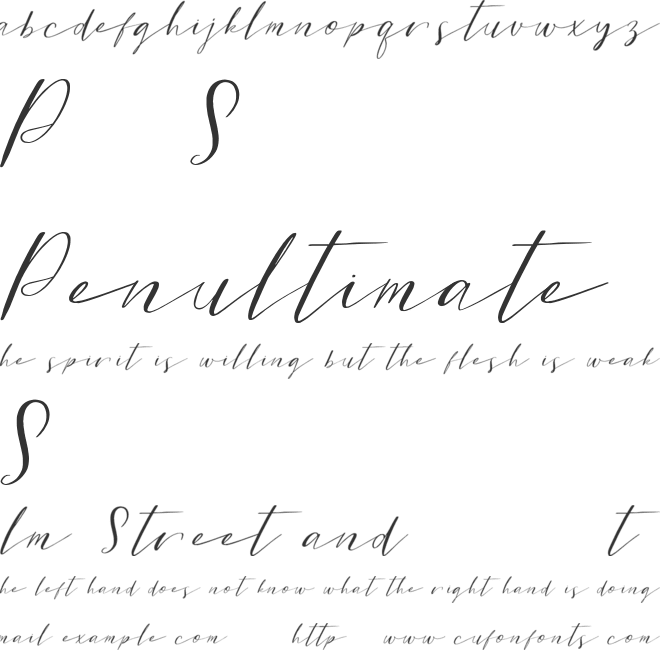 Sweet Patterson DEMO font preview