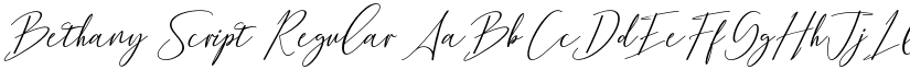Bethany Script Regular font