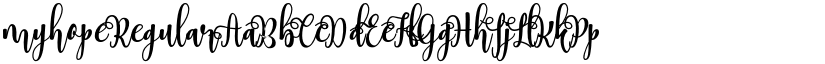 myhope Regular font