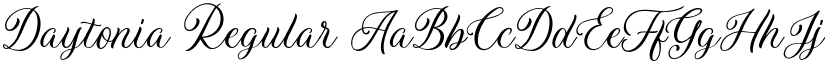 Daytonia Regular font