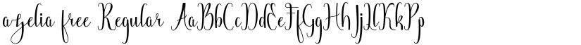 azelia free Regular font