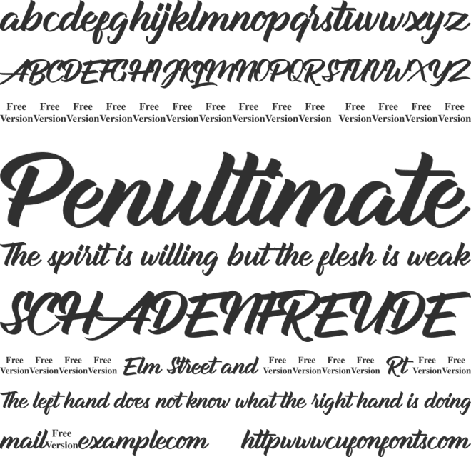Aldhyaksa Personal Use font preview