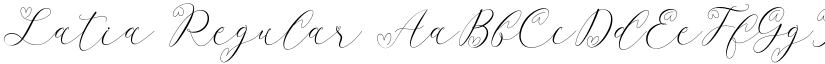 Latia Regular font