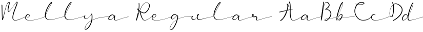 Mellya Regular font