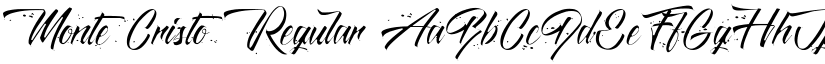 Monte Cristo Regular font