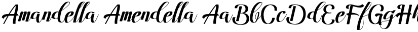 Amandella Amendella font