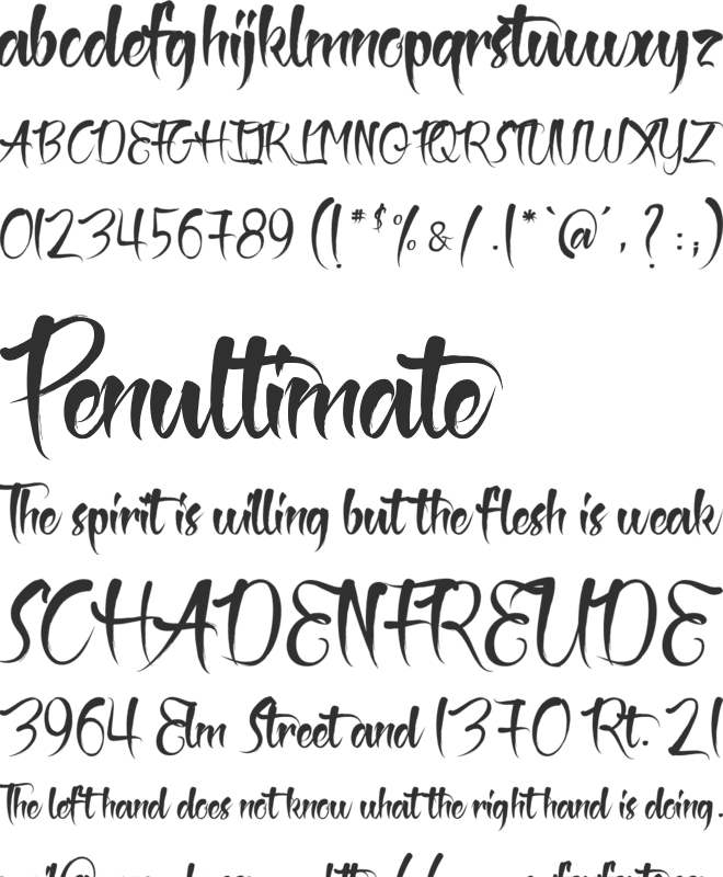 The Black Pearl font preview
