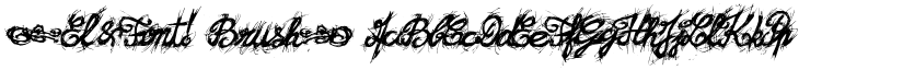 <El&Font! Brush> font