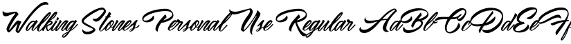 Walking Stones Personal Use Regular font