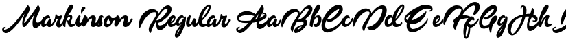 Markinson Regular font