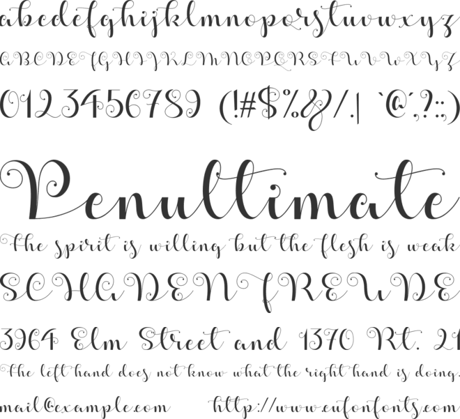 Apples Script Demo font preview