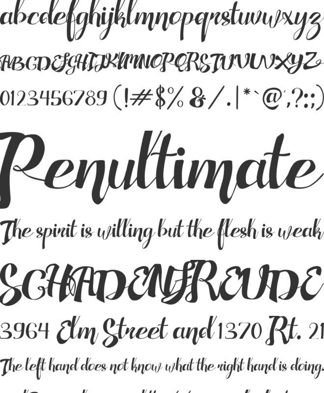 Adefebia Free Font font preview