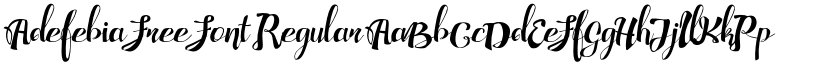 Adefebia Free Font Regular font