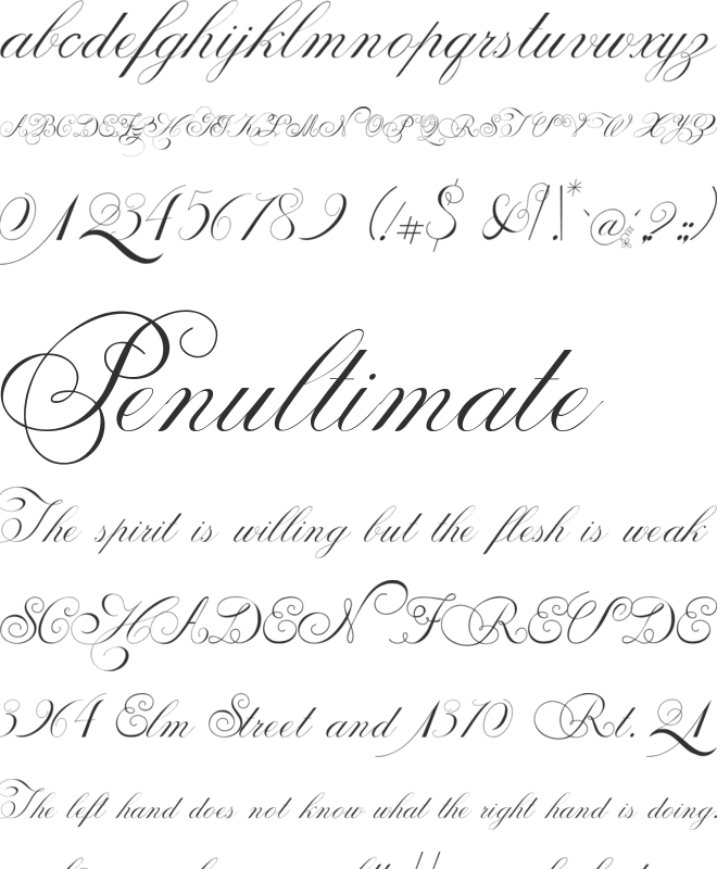 Penabico LIMITED FREE VERSION font preview