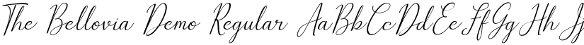 The Bellovia Demo Regular font