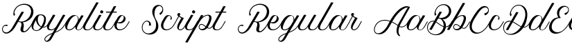 Royalite Script Regular font