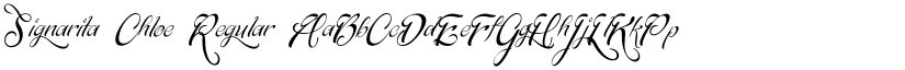 Signarita Chloe font download