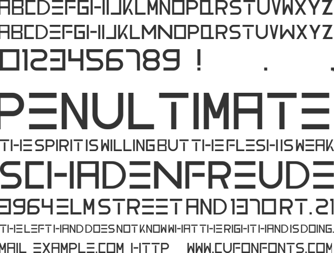 vemanem font preview