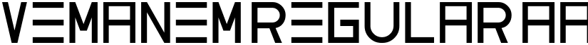 vemanem Regular font