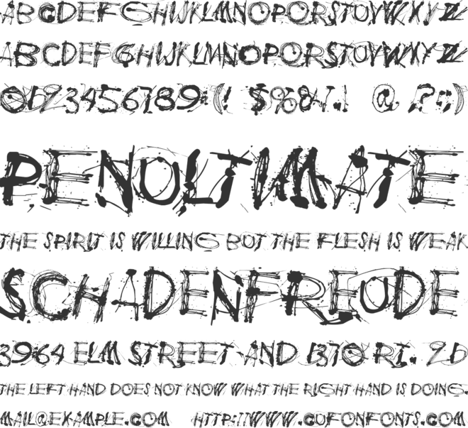 Polla font preview