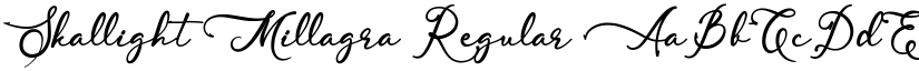 Skallight Millagra Regular font