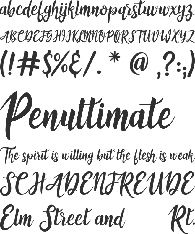 athika font preview