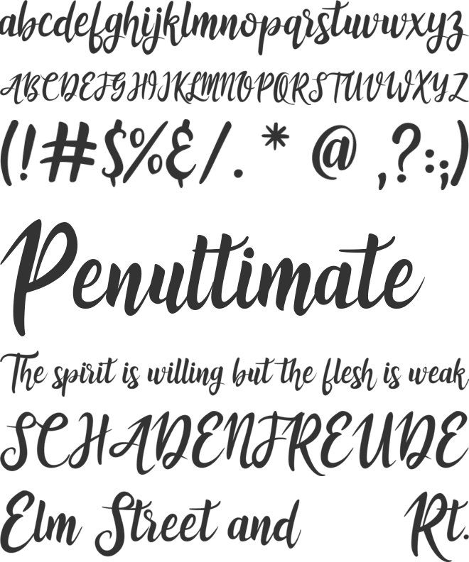 athika font preview