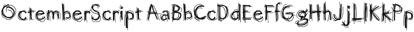 OctemberScript font