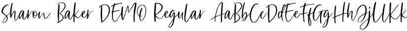 Sharon Baker DEMO Regular font