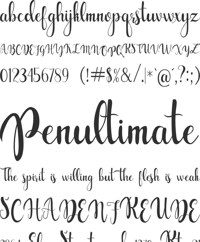 gabylia font preview