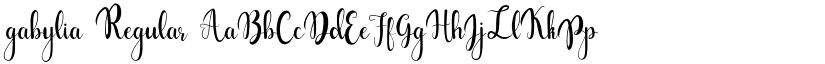 gabylia Regular font