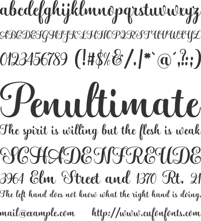 Hatachi font preview