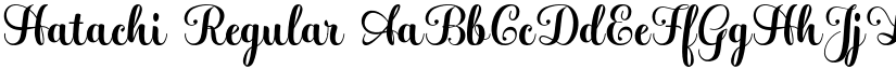 Hatachi Regular font